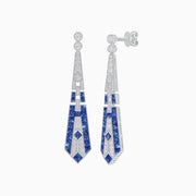 Art Deco Inspired Lozenge Shape Earrings - Shahin Jewelry